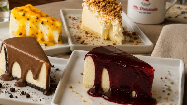 Imagem real das cheesecakes da Mr. Cheesecake Bake Shop & Deli.